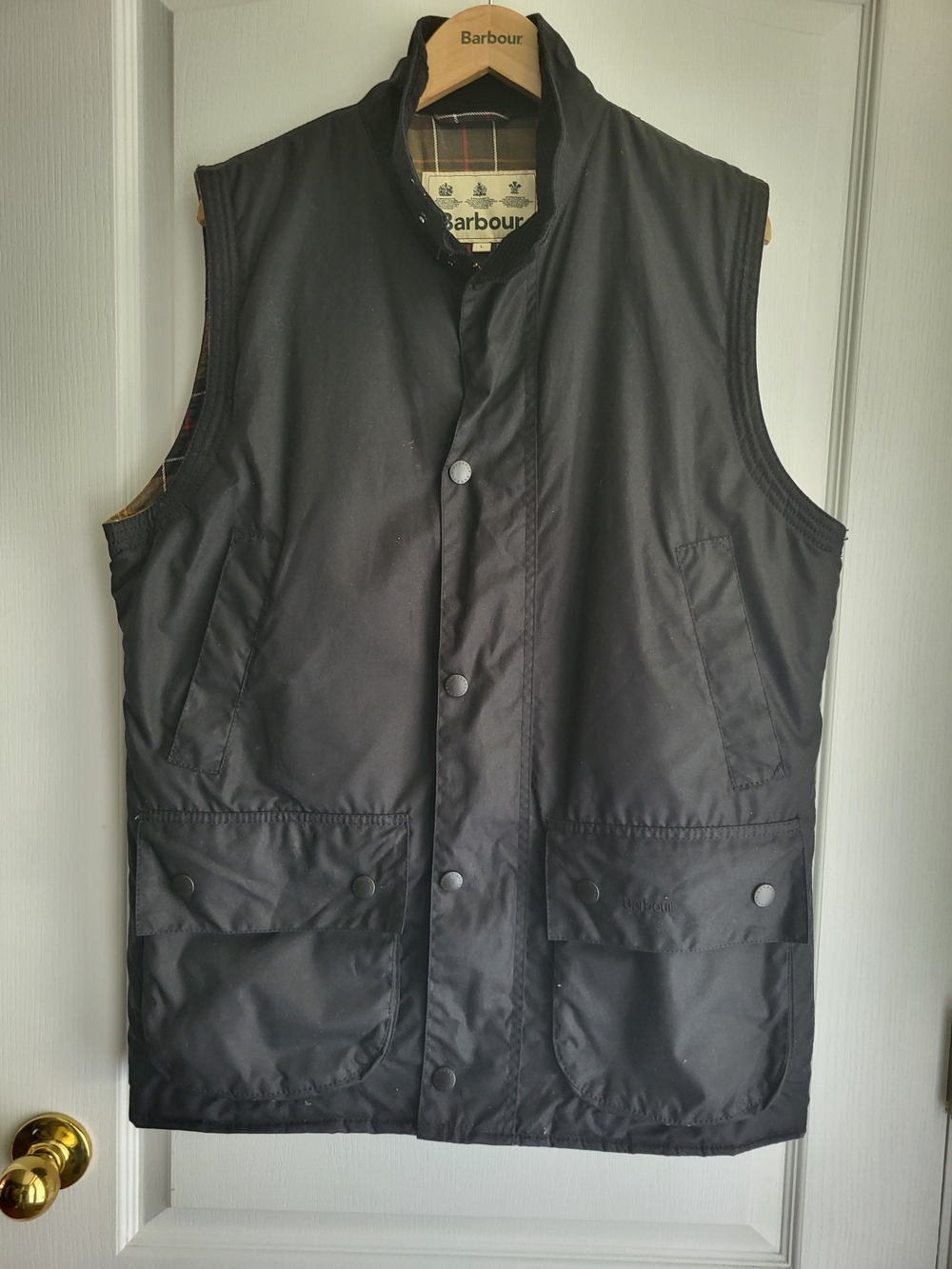 Barbour Westmoreland Waxed Gilet Vest- Black